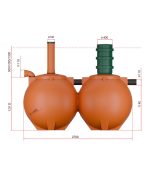 Септик-Чистовод-Дачный-6-Шар-Размеры