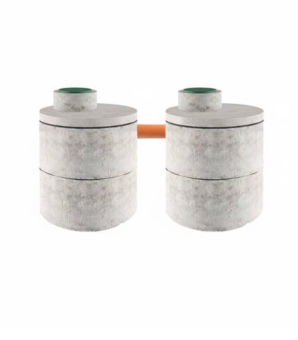 двухкамерный бетонный септик 2 на 2 кольца 15-9. септик из бетонных колец в минске