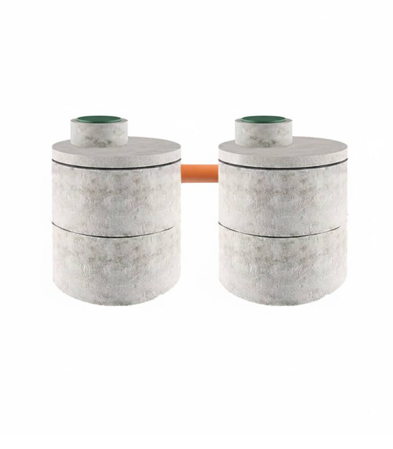 двухкамерный бетонный септик 2 на 2 кольца 15-9. септик из бетонных колец в минске