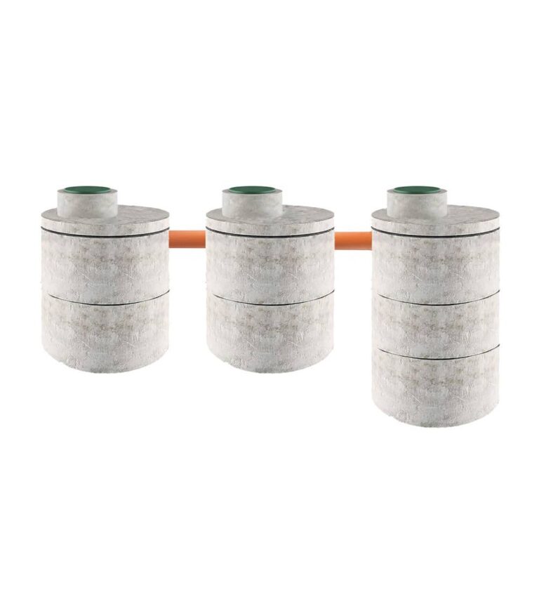 трехкамерный бетонный септик 2 на на 2 на 3 кольца 15-9. септик из бетонных колец в минске