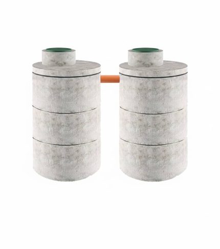 двухкамерный бетонный септик 3 на 3 кольца 15-9. септик из бетонных колец в минске