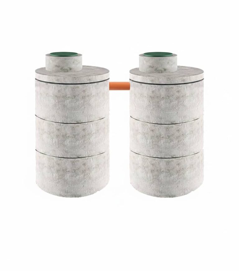 двухкамерный бетонный септик 3 на 3 кольца 15-9. септик из бетонных колец в минске