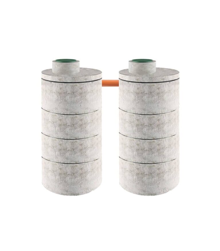 двухкамерный бетонный септик 4 на 4 кольца 15-9. септик из бетонных колец в минске