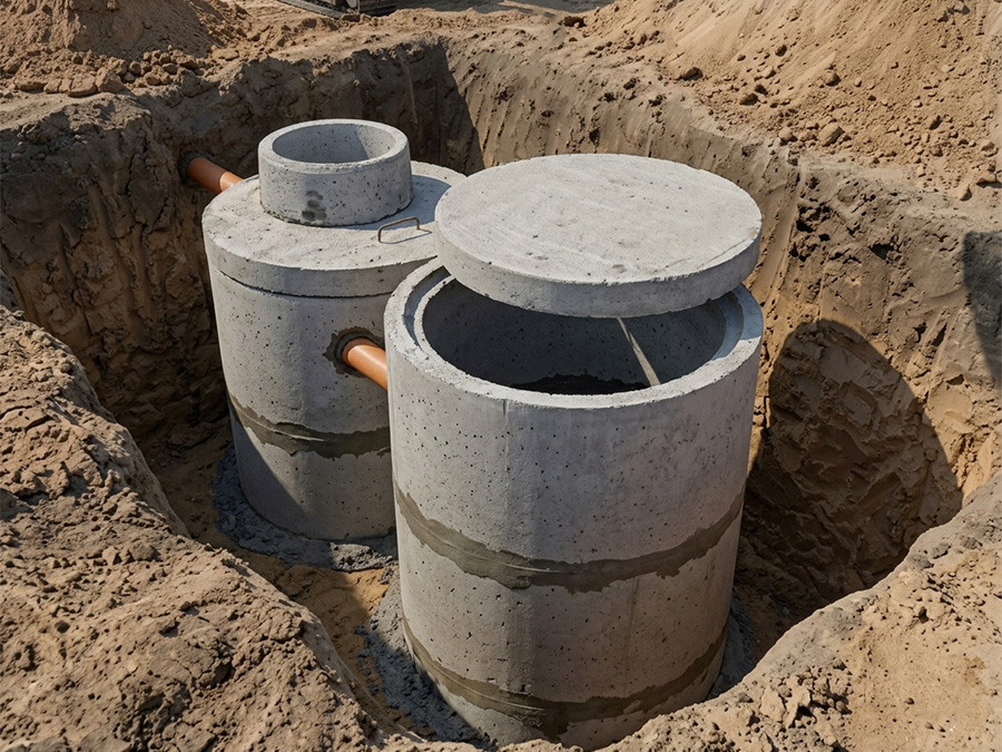 монтаж бетонных септиков в минске автономная канализация